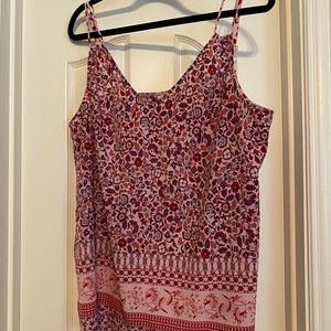 Cabi adjustable strap top. Item 5390. Indria Tank. Size large.